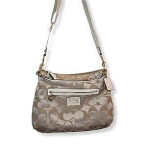 2000s COACH poppy bag semi-shoulder one-shoulder strap shoulder gold signature